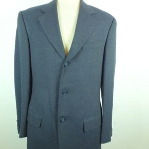 OLIVER by VALENTINO NAVY blue 3 button Blazer 40 i48 Vintage made in Italy